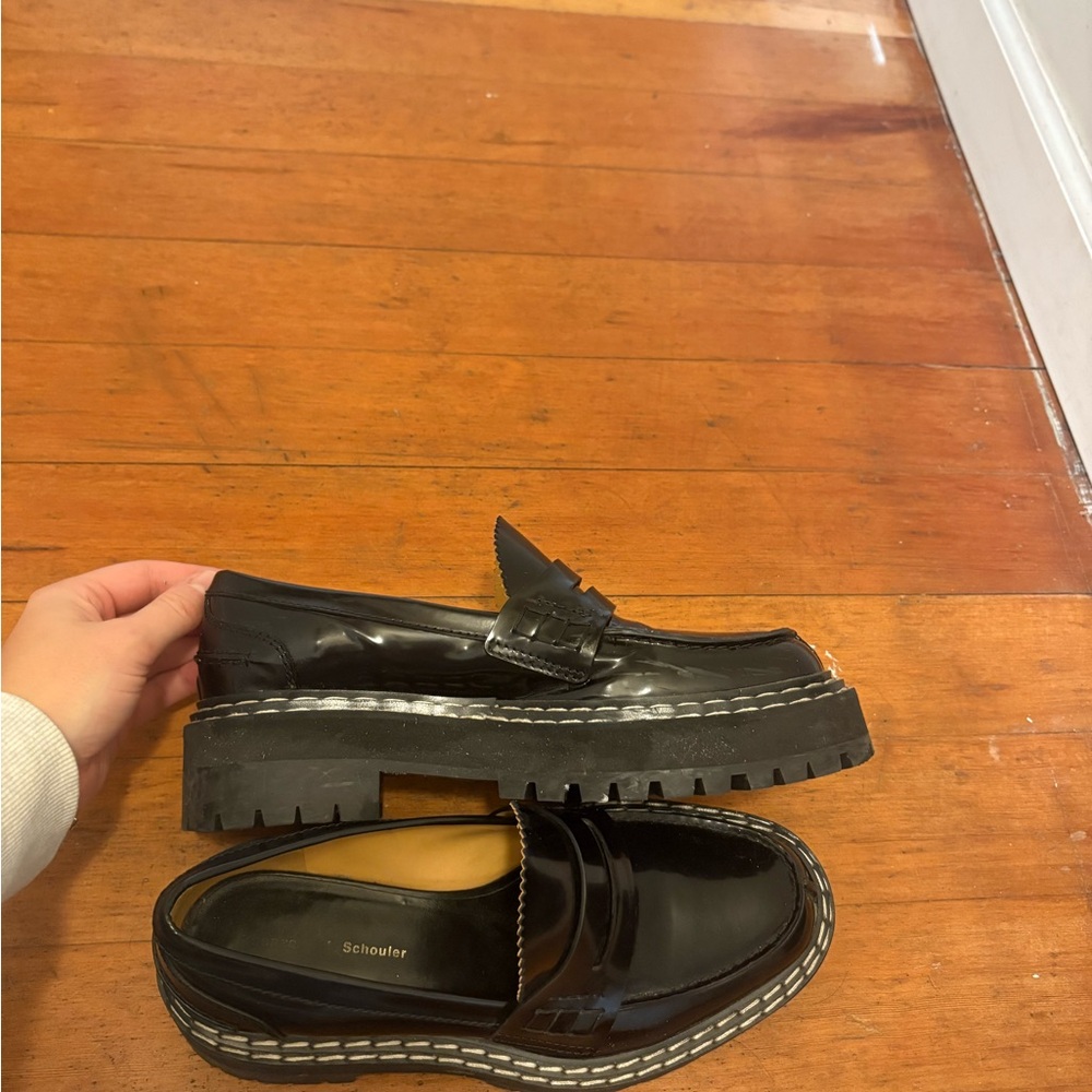 Proenza Schouler Black Loafers